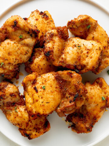 Boneless skinless chicken thighs.