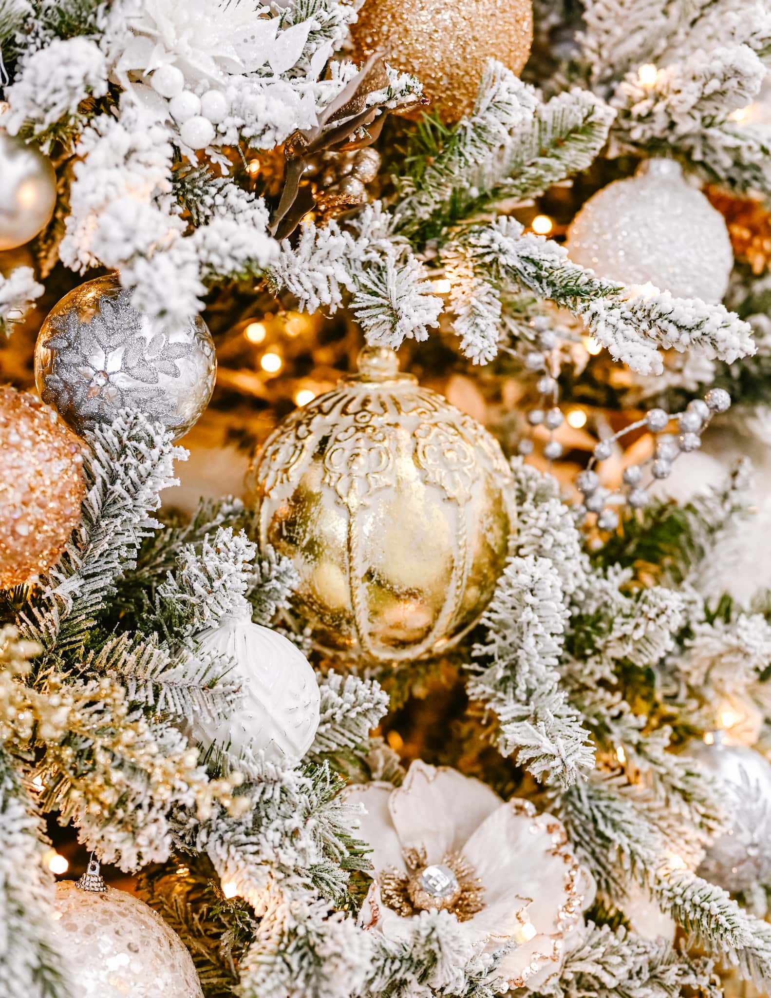 large gold ball ornament