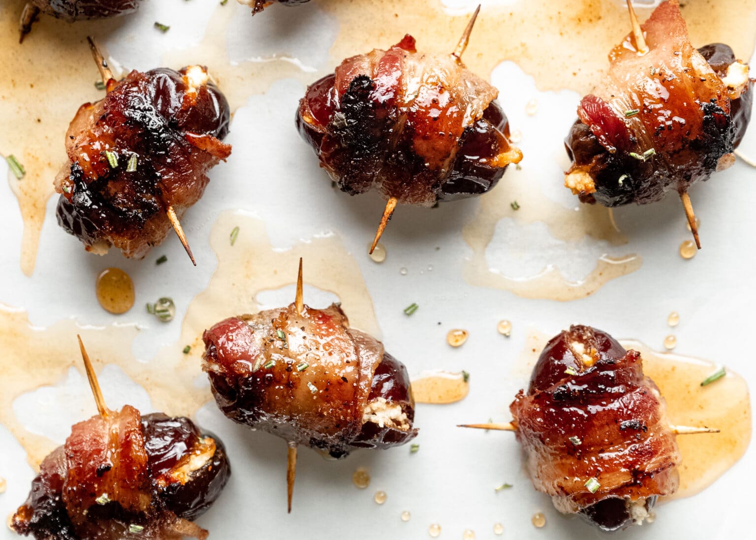 Bacon Wrapped Stuffed Dates Recipe with Goat Cheese