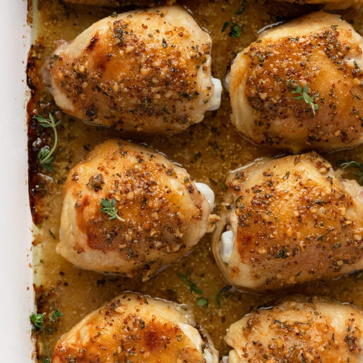 Baked Honey Dijon Mustard Chicken Thighs Recipe