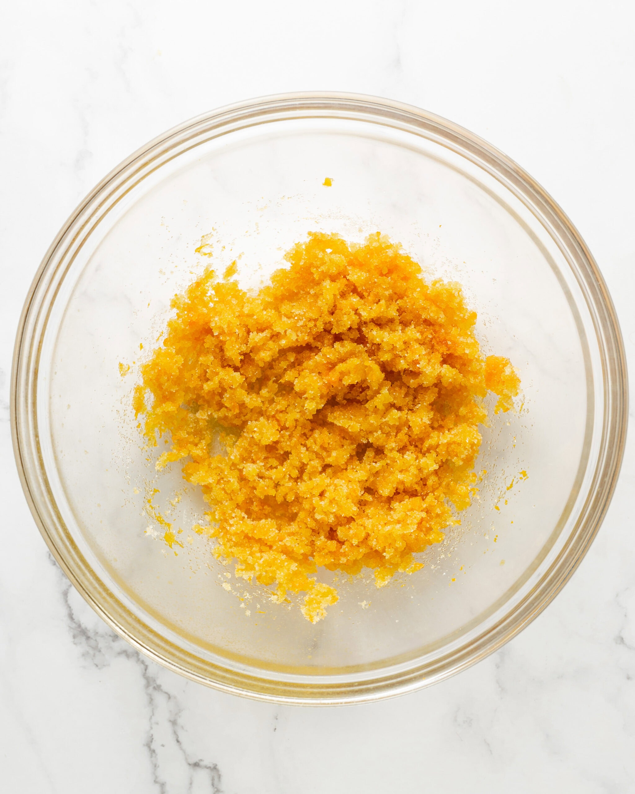 Orange zested sugar.
