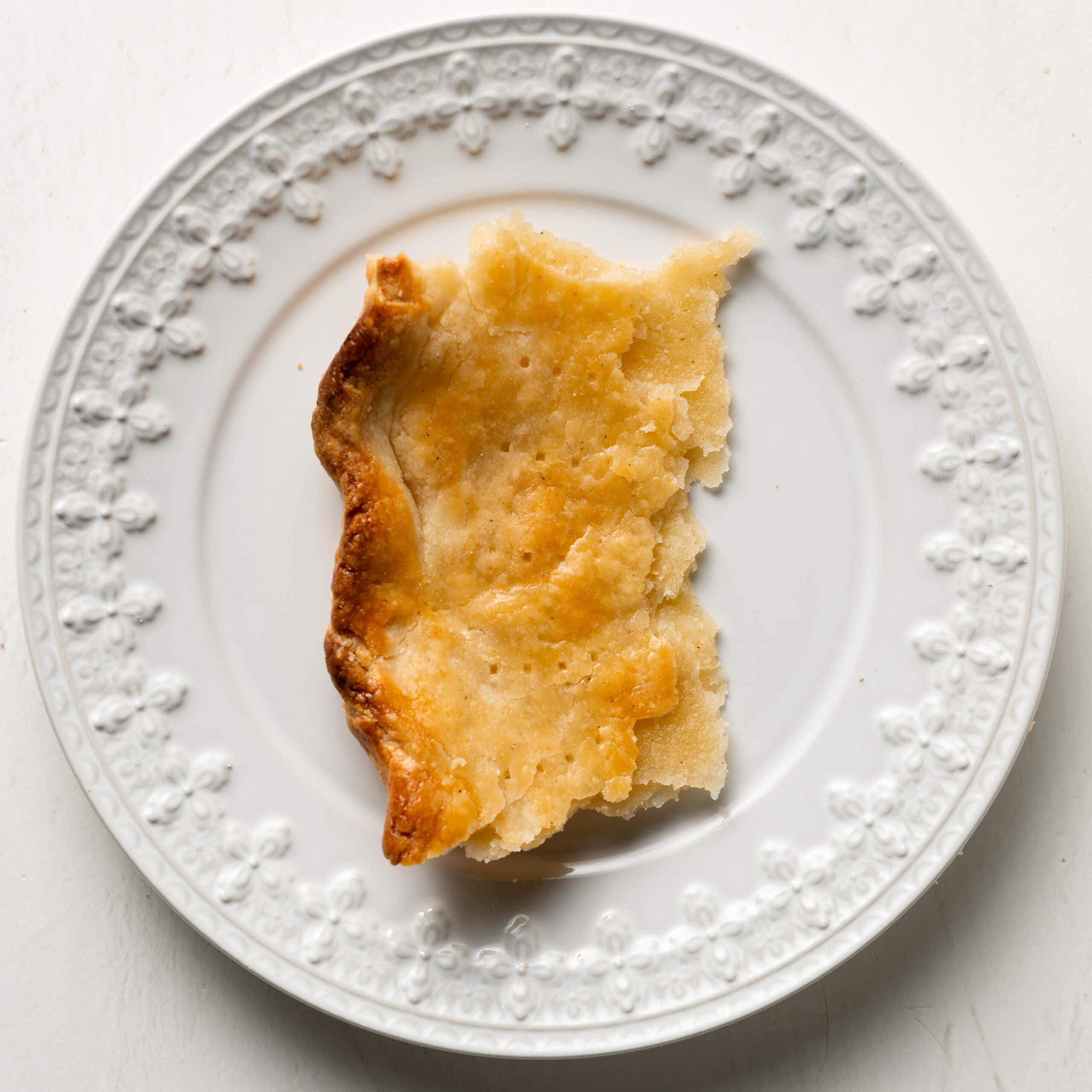 Flaky Layers of Gluten Free Pie Crust.