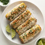 Air Fryer Mexican Street Corn main photo, served on a plate