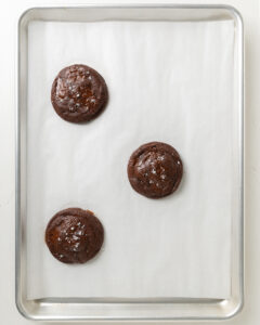 Baked Chocolate Cookies.