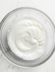 Whipped Egg Whites For Amaretti.
