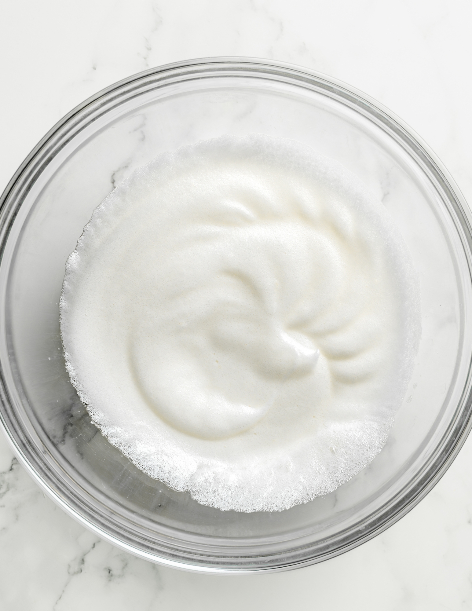 Whipped Egg Whites For Amaretti.