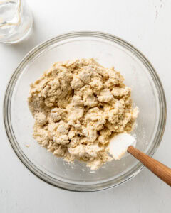 Chocolate Chip scone done mixed together.