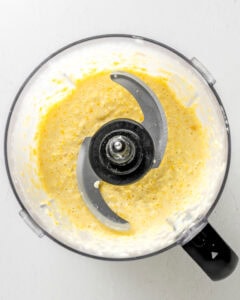 creamed corn in a food processor