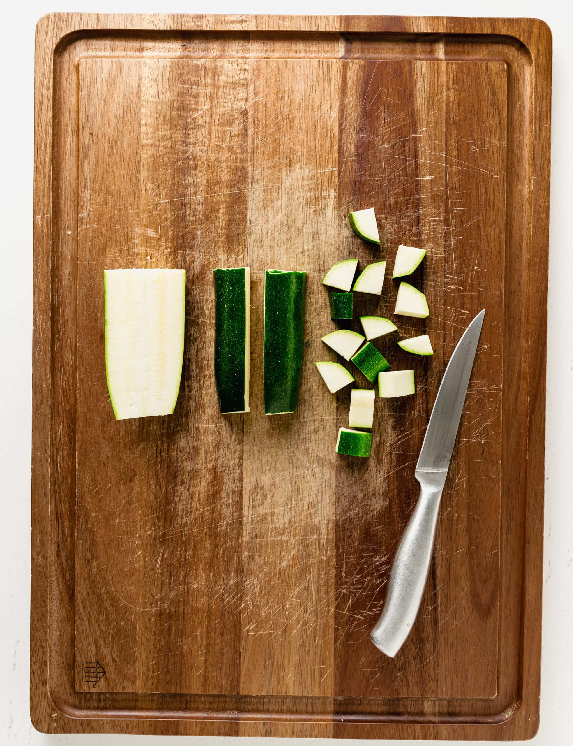 Cut the zucchini