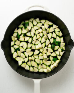 zucchini in a large skillet
