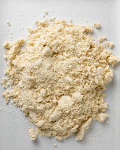 Plain scone dough rolled out.