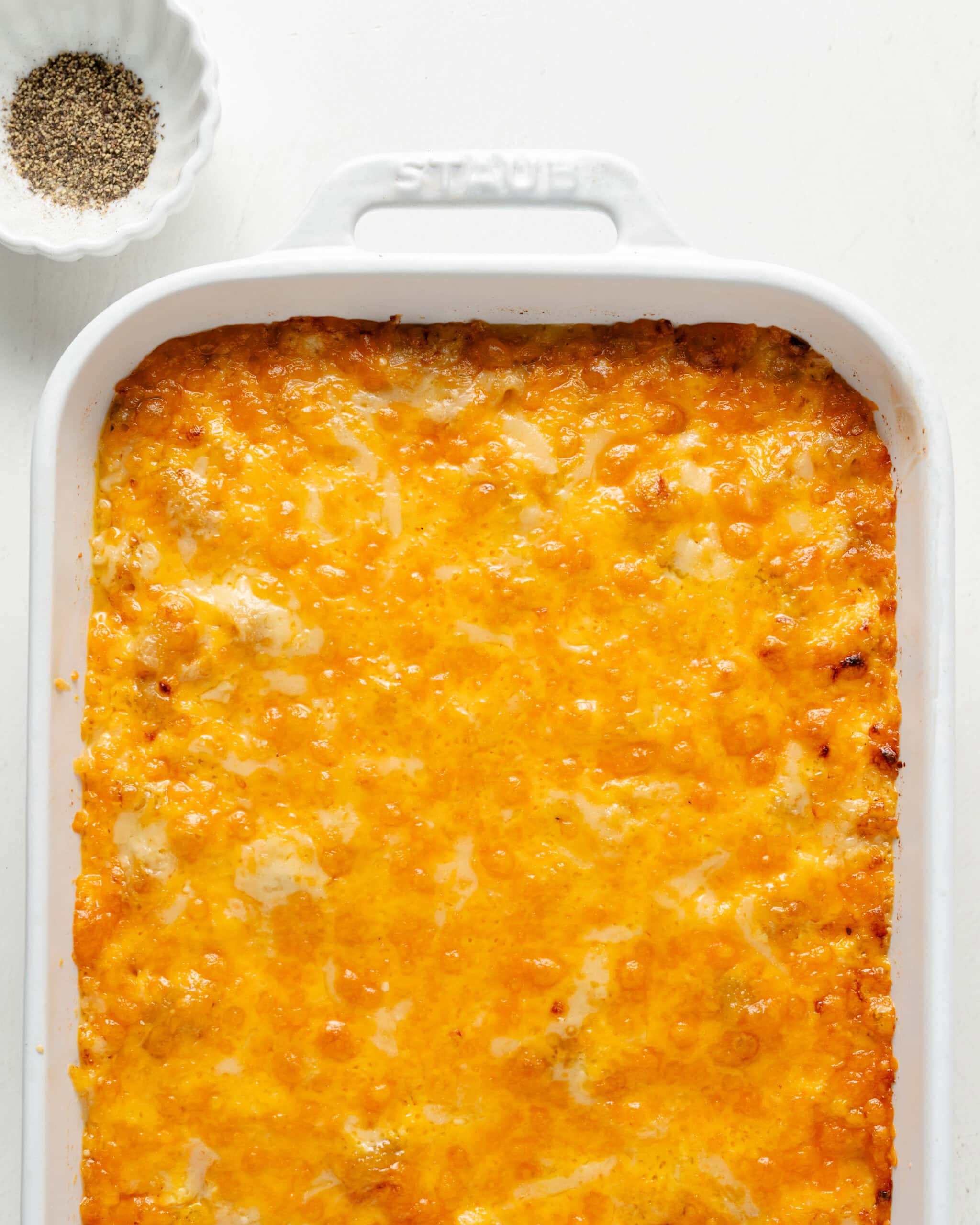Baked 4 cheese mac and cheese.