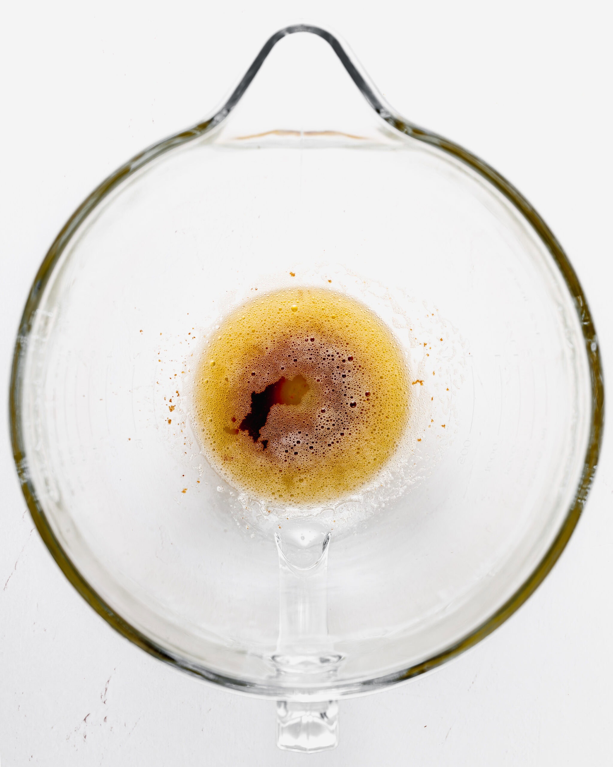 Brown Butter in clear Bowl.