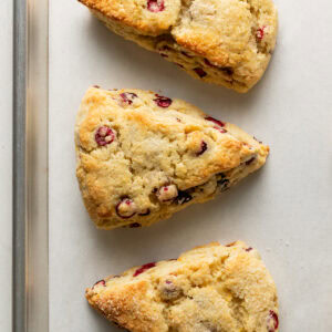 gluten free cranberry orange scones
