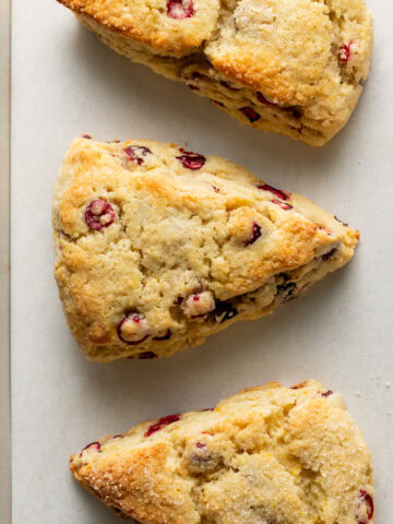 gluten free cranberry orange scones