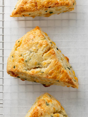 Gluten Free Cheddar and Chive Scones