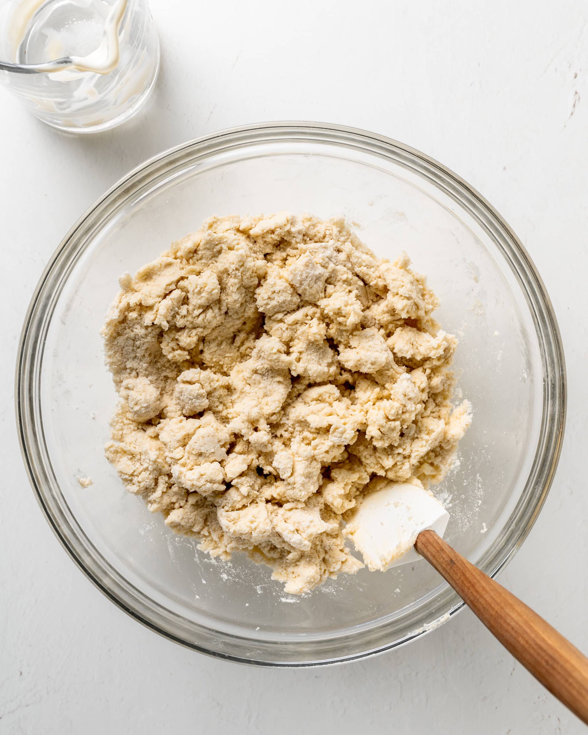 Mix gluten free scone mixture in a large bowl.