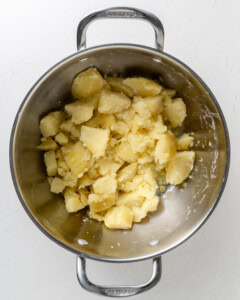 Steam Drying the potatoes